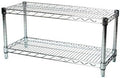 Shelving Inc. 14" d x 36" w Chrome Wire Shelving with 2 Tier Shelves, Weight Capacity 800lbs Per Shelf