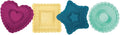 Talisman Designs Plunger Style Thumbprint and Linzer Cookie Cutters, 4 Piece Set