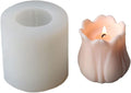 Silicone Candle Mold, 3D Handmade Soap Mould,Tulip Flower Shape Mold,Fondant Chocolate Baking Molds,Polymer Clay Casting Mold for Candle Making Home Decoration