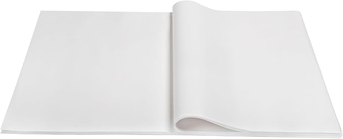 Beasea Parchment Paper Sheets, 200pcs 16x24 Inch White Precut Nonstick Heavy Duty Parchment Baking Paper Sheets for Air Fryer Cooking, Grilling, Frying and Steaming