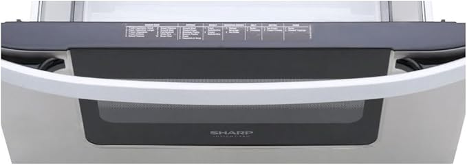 SHARP KB6524PSY Microwave Drawer Oven, 24-inch, 1.2 Cubic Feet, 950 Watt, Angled Touch Control Panel, Stainless Steel