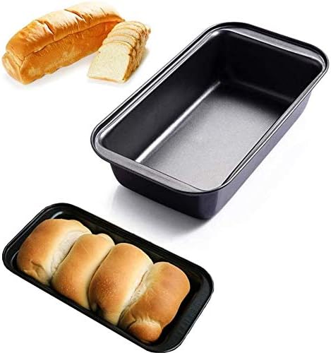 Nonstick Loaf Pan,8.5 x 4.5 Inch Carbon Steel Toast Pan for Baking Bread with Oven, Gray set of 2