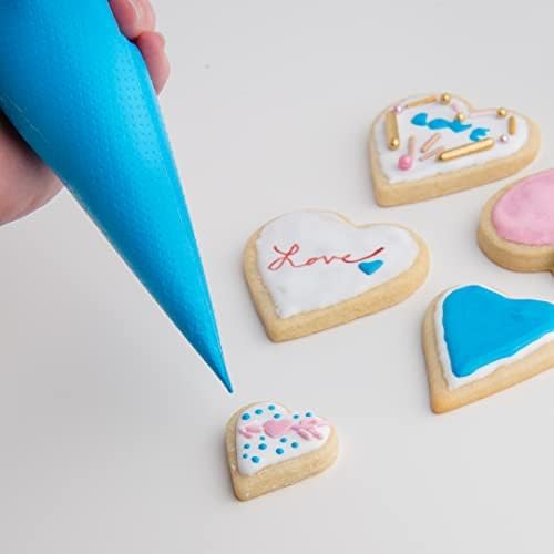 Cookie Cutter Kingdom, 12 inch 100 count Tipless Piping Bags Disposable Piping Bags for Piping Icing, Cake Decorating, Pastries and More - 12 inch - 100 Pack