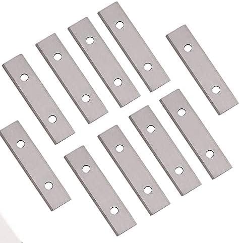 2" (50mm) Paint Scraper Carbide Blades Double-Edged Reversible Replacement Blade (50X12X1.5mm), Pack of 10, Suitable For Most Hand-Held Scrapers By LU&MN