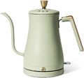 Beautiful 1L Electric Gooseneck Kettle, Precision Pour Spout, 1200W Fast Boil, Auto Shut-Off, Cordless, Stainless Steel, Tea & Coffee Maker with Ergonomic Handle, Matte Finish (Sage Green)