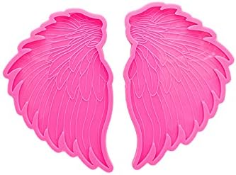 1 Pair Wings Coaster Resin Molds Wings Silicone Epoxy Casting Mold for Cup Mat Agate Coaster Mold DIY Unique Coaster Home Decoration