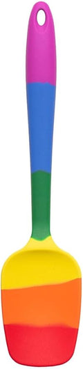 Cooking With Pride Non-Stick Spoon Spatula, Heat-Safe Silicone With Iron Core, 10.5-Inch
