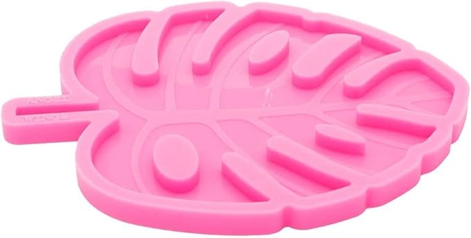 Leaf Coaster Resin Molds Silicone Epoxy Casting Mold for Cup Mat Geode Coaster Agate Resin Mold DIY Unique Coaster Home Decoration(4.72x4.72inch)
