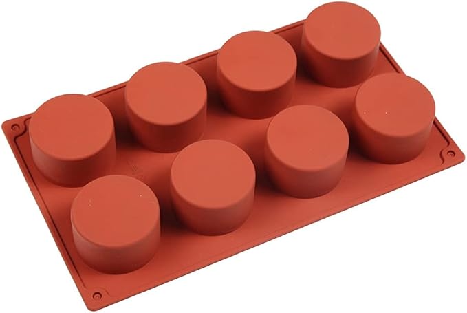 Silicone 11/8/6 Cavity Cylinder Shape Cake Mold For Baking Dessert Ice-Creams Mousse Mould Fondant Decorating Tools (8 Cavity)