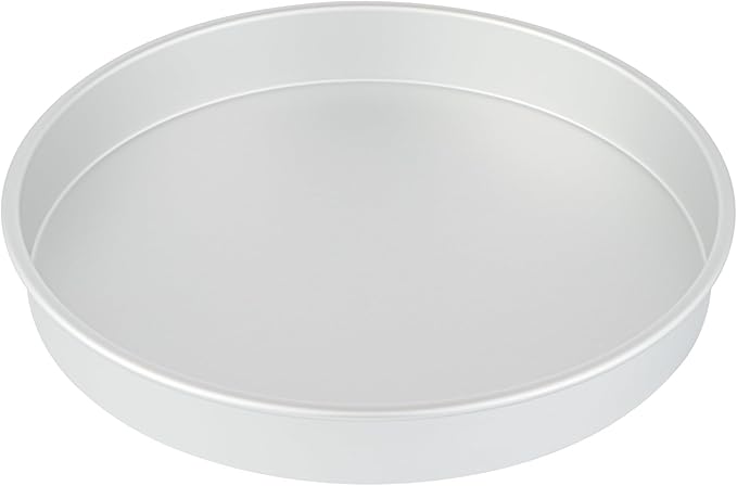 Restaurantware-Met Lux 14 x 2 Inch Straight-Sided Baking Tins, 12 Round Cake Pans - Oven-Ready, Freezable, Anodized Aluminum Round Baking Pans, Greaseproof, For Layer Birthday Cakes