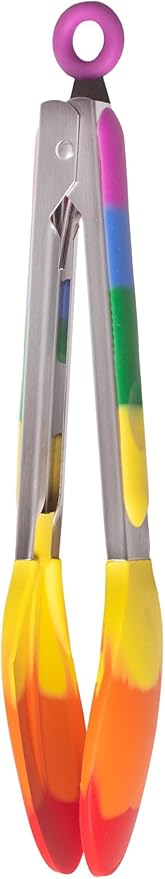 Cooking With Pride Silicone Tools, Non-Stick and Heat-Safe, Includes Pastry Brush and Tongs