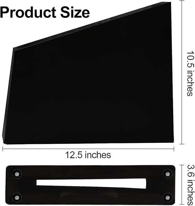 Magnetic Knife Block Black,12-16 Knives Holder with Powerful Magnets,Knife Board Knife Strip Rack with Double Side Strong Magnets