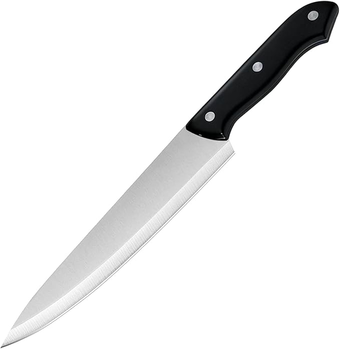 Chef's Knife, 8 Inch High Carbon Stainless Steel Kitchen Knife, Super Sharp Chef Knife, Ergonomic Non-Slip Handle for Cutting, Slicing, Chopping, Dicing, Mincing and Restaurant, Kitchen