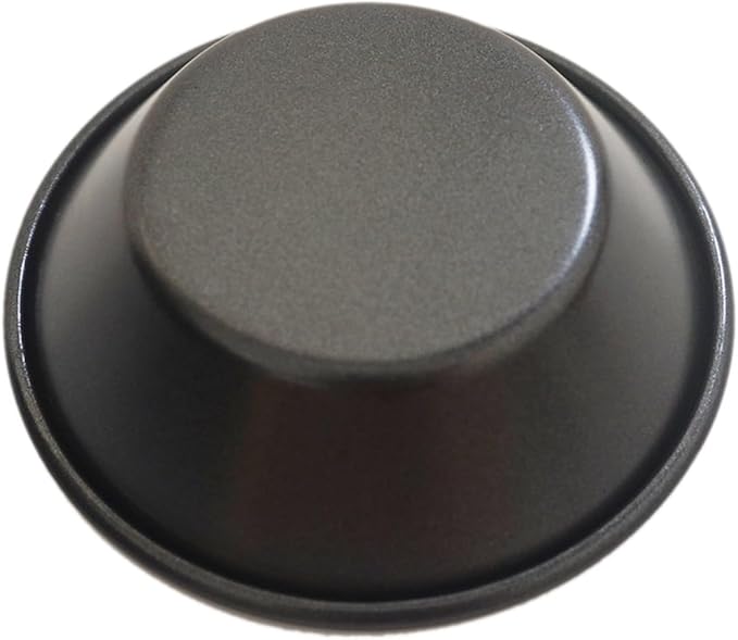 3 Inch Tart Pan, Carbon Steel Pastel De Nata Tins, Nonstick Egg Tart Molds, Mini Round Quiche and Pie Pan for Tartlet, Cupcake, Pudding, Muffin Baking - 8Pcs, Black