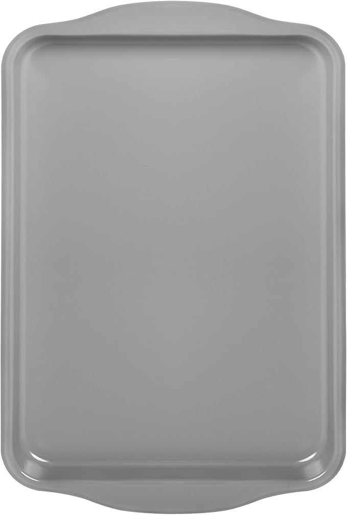 Baking Sheet Pan 18-Inch, Ceramic Non-Stick Carbon Steel Naturally Slick Coating Half-Sized Cookie Sheet Pan for Oven Roasting Meat Bread 18" x 13"