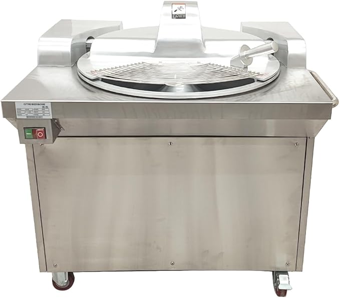 110V 24L Commercial Food Chopper Processor 1500W Electric Meat Vegetable Grinder Blender Multifunctional Food Cutter for Meat Vegetables Fruits Ginger Garlic 1400r/min