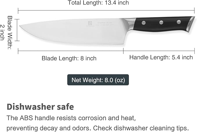 Chef Knife,8inch Damascus knife set,67-Layer High Carbon Stainless Steel Kitchen Knife,Professiona Sharp Cutting Knives with Ergonomic G10 Black Handle,Gift Box for Home and Kitchen Birthday Gift