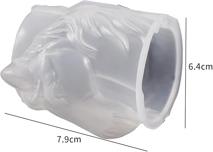 Pegasus Cylinder Animal Resin Casting Silicone Mold for Home Decor & Candle Making Wave Spiral Mold