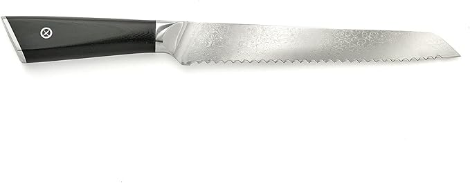 Mercer Culinary M13789 Premium Grade Super Steel, 8-Inch Serrated Bread Knife, G10 Handle