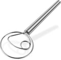 Maxjoy Danish Dough Whisk Stainless Steel Hook Dutch Style Bread Mixer for Sourdough Making Tool