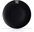 Stoneware Coupe Commercial Grade Dinner Plates, Matte Black Round Plates 10.5", Case of 12