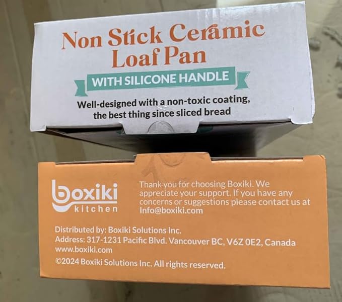 Boxiki Kitchen Premium Ceramic Bread Loaf Pan - 11x5 Non-Stick Bread Pan, Ideal for Homemade Bread Loaf, Meatloaf pan Suitable for Baking Enthusiasts