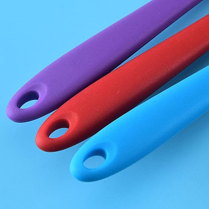 2Pack Small Silicone Turner High Heat Resistant Slotted Spatula for Fish, Eggs, Pancakes and More (8.2 IN, Green)