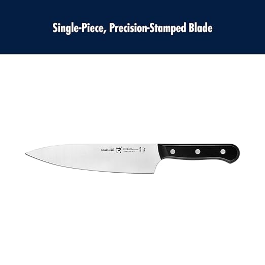HENCKELS Solution Razor-Sharp 7-pc Knife Block Set, Chef Knife, Bread Knife, German Engineered Informed by 100+ Years of Mastery