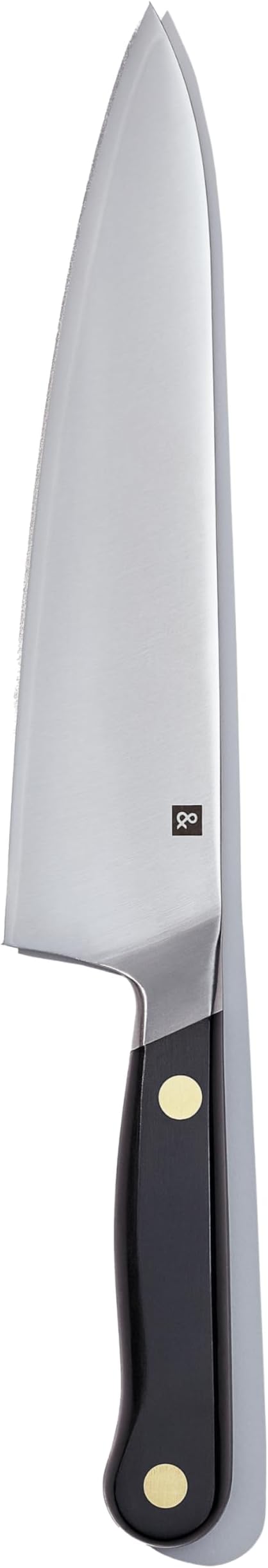 hedley & bennett Professional Chef Knife - Sharp 8 inch Japanese Kitchen Blade - Three-Layer Steel for Cutting Meat and Vegetables - Ergonomic Handle - Cooking Gift - Caviar (Black)