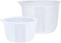 Silicone Measuring Bowl-Epoxy Resin, Fluid Art, Butter, Chocolate-Squeeze Pour Mixing-BPA Free-Large Set of 2 1000ml/36oz(4 Cups) 600ml/20oz(1 Pint)
