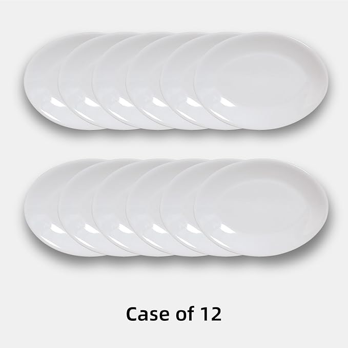 Stoneware Coupe Commercial Grade Dinnerware, Bright White, Oval Platter 13.5" x 10", Case of 12