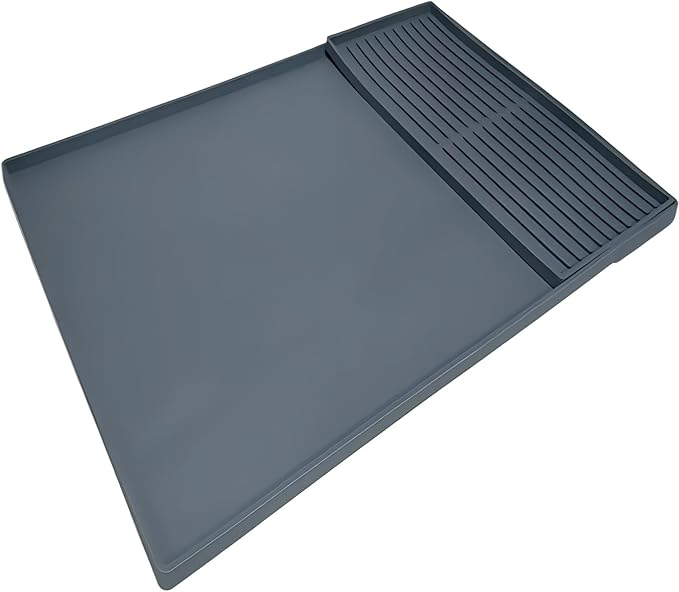 Silicone Coffee Pad, 24-inch x 16-inch Mat, with Removable Baking Tray, Fits Coffee Machines and Baking Sheets