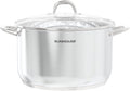 SUNHOUSE 15.5 -Quart Stainless Steel Stockpot – Heavy-Duty Induction Pot with Lid and Riveted Handles – Ideal for Soup, Seafood, Stock, Canning, and Catering for Large Groups and Events