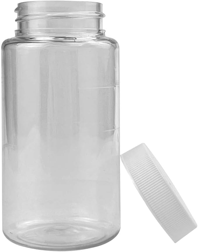 Oil Sampling Bottle - MADE IN USA - Pack of 17 Oil Analysis Sampling Clear Plastic Bottle 4 oz (120 ml) Capacity with 38-400 cap size - FDA Compliant and BPA Free