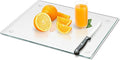 Tempered Glass Cutting Board for Kitchen, Clear Glass Board for Countertop, with Non-Slip Feet, Heat Resistant, Extra Large Size 18x24" 1Pcs