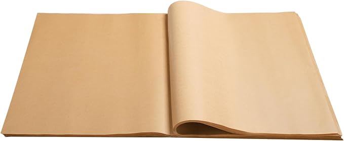 Beasea Parchment Paper Sheets for Baking, 200pcs 16x24 Inch Unbleached Precut Nonstick Heavy Duty Natural Parchment Baking Paper Sheets for Air Fryer Cooking, Grilling, Frying and Steaming