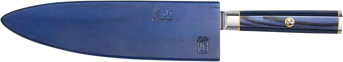 Cangshan KITA Series 8-Inch Chef's Knife with Sheath, High Carbon X-7 Damascus Steel, 501387