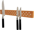 Magnetic Wooden Knife Bar Holder Strip, Cherry or Walnut, 12, 16, 20, or 24 Inch (16 Inch, Cherry)
