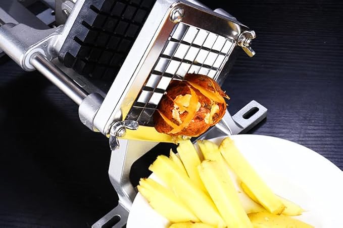 Replacement Chopper 3/8‘’ Blade,Commercial Vegetable Chopper Dicer Stainless Steel Blade and Pusher Block for Fruit Cutting Machine Tomato onion French Fries Cutter