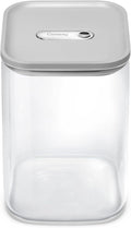Caraway 4qt Glass Airtight Food Storage Container with Lid – Non-Toxic, BPA-Free Kitchen Storage Container – Stackable, Space-Saving Airtight Container for Dry Goods and More - Gray