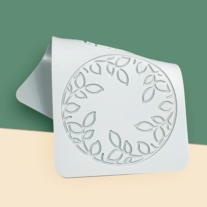Hollow Leaf Silicone Mold Chocolate Candy 3D Hollow Leaf Candy Mold Food Cooking Meals Decorations Fondant Mold Polymer Clay Molds (Leaf Ring O_8.8x4.52x0.12inch)