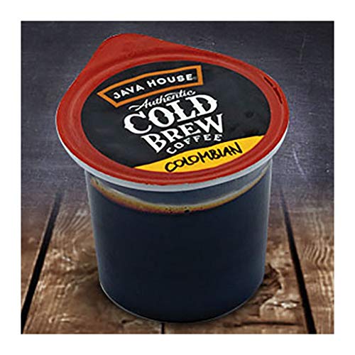 Java House Single-Serve Cold Brew Coffee Pods – 100% Arabica Liquid Concentrate – Smooth & Bold Colombian Roast – 6 Pods – Ready Hot or Iced, TSA Approved