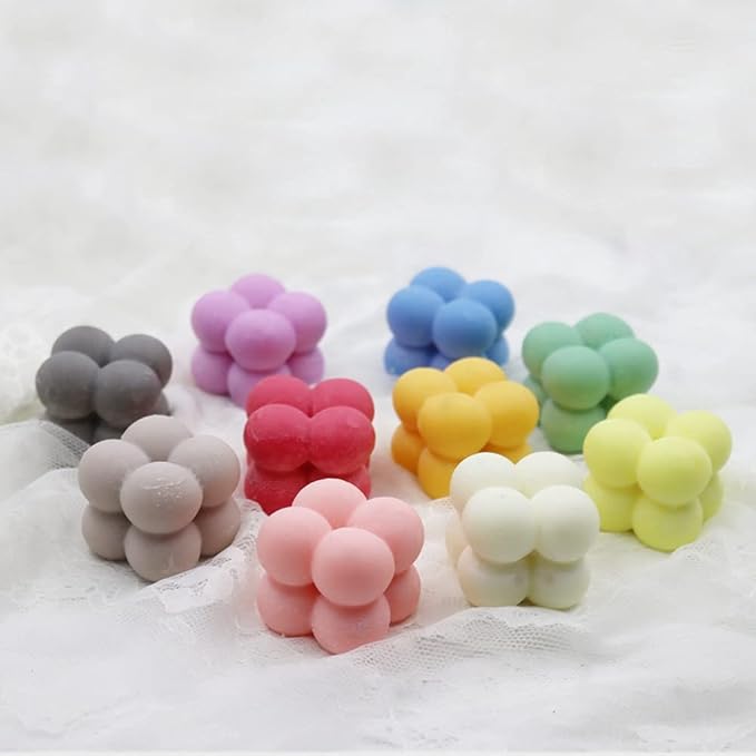 DIY 3D Candle Mold Handmade Aromatherapy Soy Wax Candle Silicone Mold Plaster Candles Mould UV Epoxy Resin Soap Molds (1 Small Cavity)