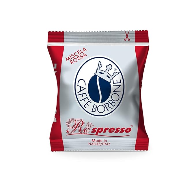 Caffè Borbone Red Blend Nespresso Compatible Espresso Coffee Pods, 50 Count Espresso Pods