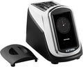2 Slice Touchscreen Toaster,2 Wide Slots,Smart Bread Toaster for Bagel English Muffins Toast Pastry Waffles Bread, Customize Toasting Time,Have a Quick Look,120V 1400W