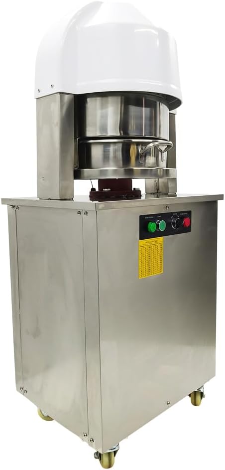 Electric Automatic Dough Divider 20pcs, Commercial Dividing Cutting Machine, Stainless Steel Cutter for Bakery, Pizzeria, 110V