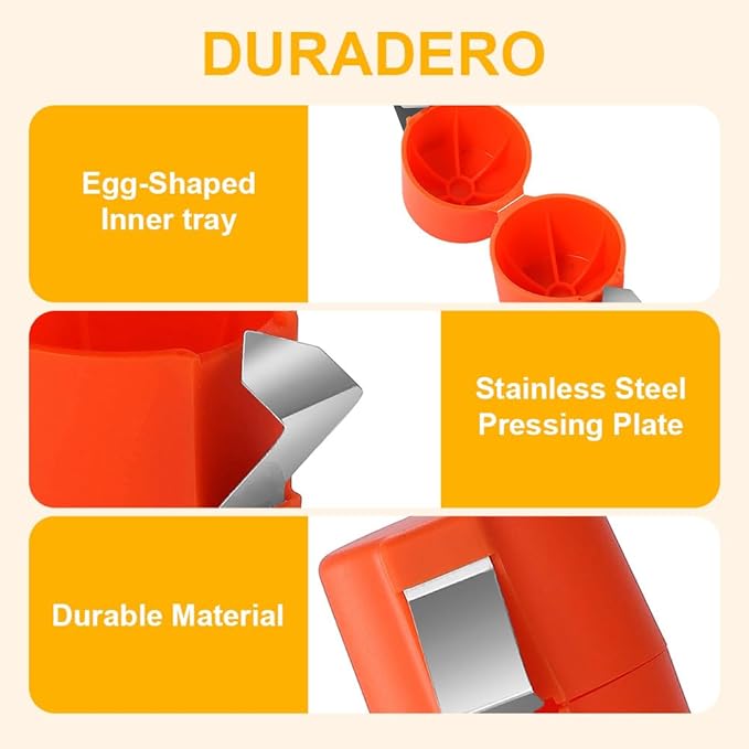 2025 Premium Egg Shell Opener, Egg Shell Cutter Eggs Shell Separator for Raw Eggs, Multifunctional Egg Cutter Egg Cracker Separator for Home Kitchen Gadgets (Pink)