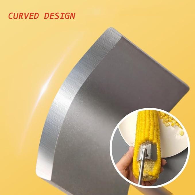 Corn Peeler for Corn on the Cob,Long Handle Stainless Steel Corn Cob Stripper Tool,Corn Kernel Remover Tool for Home Kitchen (Peeler with Hook)
