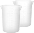 Gartful 450ml Large Silicone Measuring Cups, 15OZ Reusable Squeeze and Pour Resin Cups for Epoxy, Casting Molds, Slime, Craft Art Projects, Cup Making, Waxing, 2 Packs