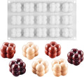DIY 3D Candle Mold Handmade Aromatherapy Soy Wax Candle Silicone Mold Plaster Candles Mould UV Epoxy Resin Soap Molds (15 Cavity)